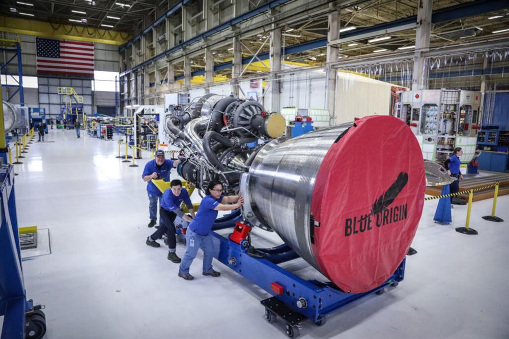 Bezosův motor BE-4 slouží i v raketě ULA Vulcan (Zdroj: Blue Origin)