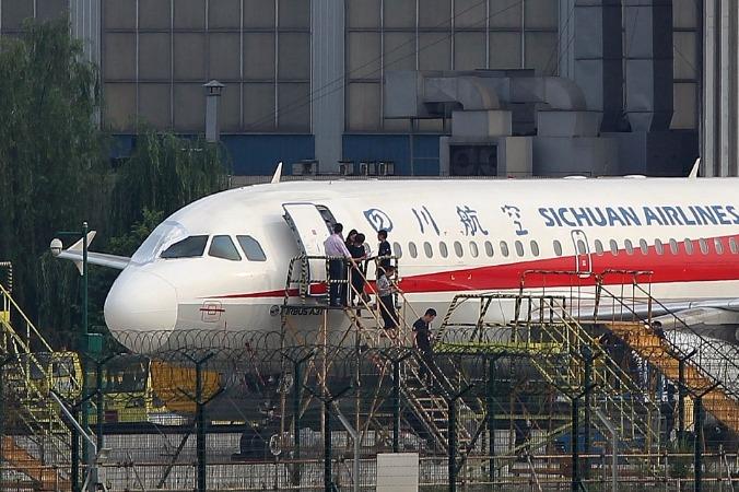 Inkriminovaný Airbus A319 (Zdroj: China Daily)