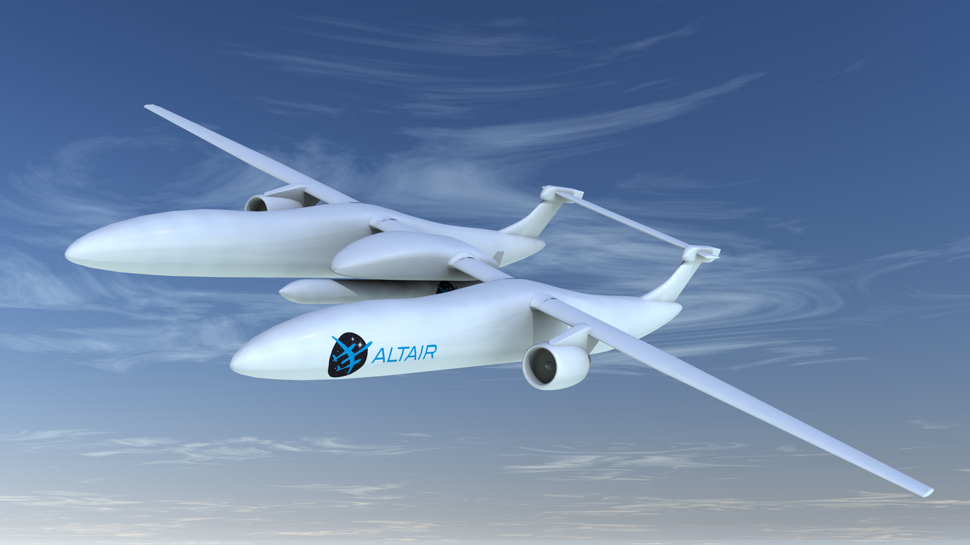 ALTAIR air-launch system. Nepřipomíná vám nosič Eole jistý SpaceShipTwo od Virgin Galactic? 
