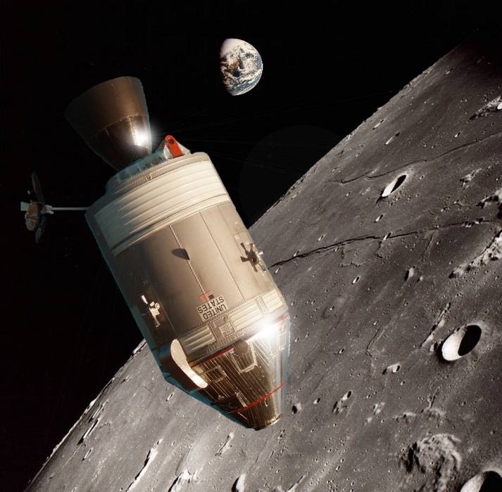 Apollo 8 na Měsícem /montáž NASA