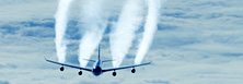 Tvar kouřové stopy za letadlem