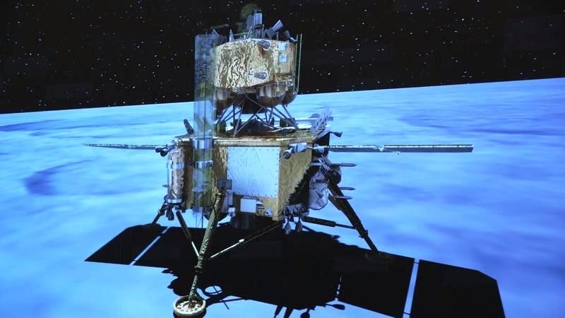Vize landeru Chang'e 6 na odvrácené straně Měsíce 