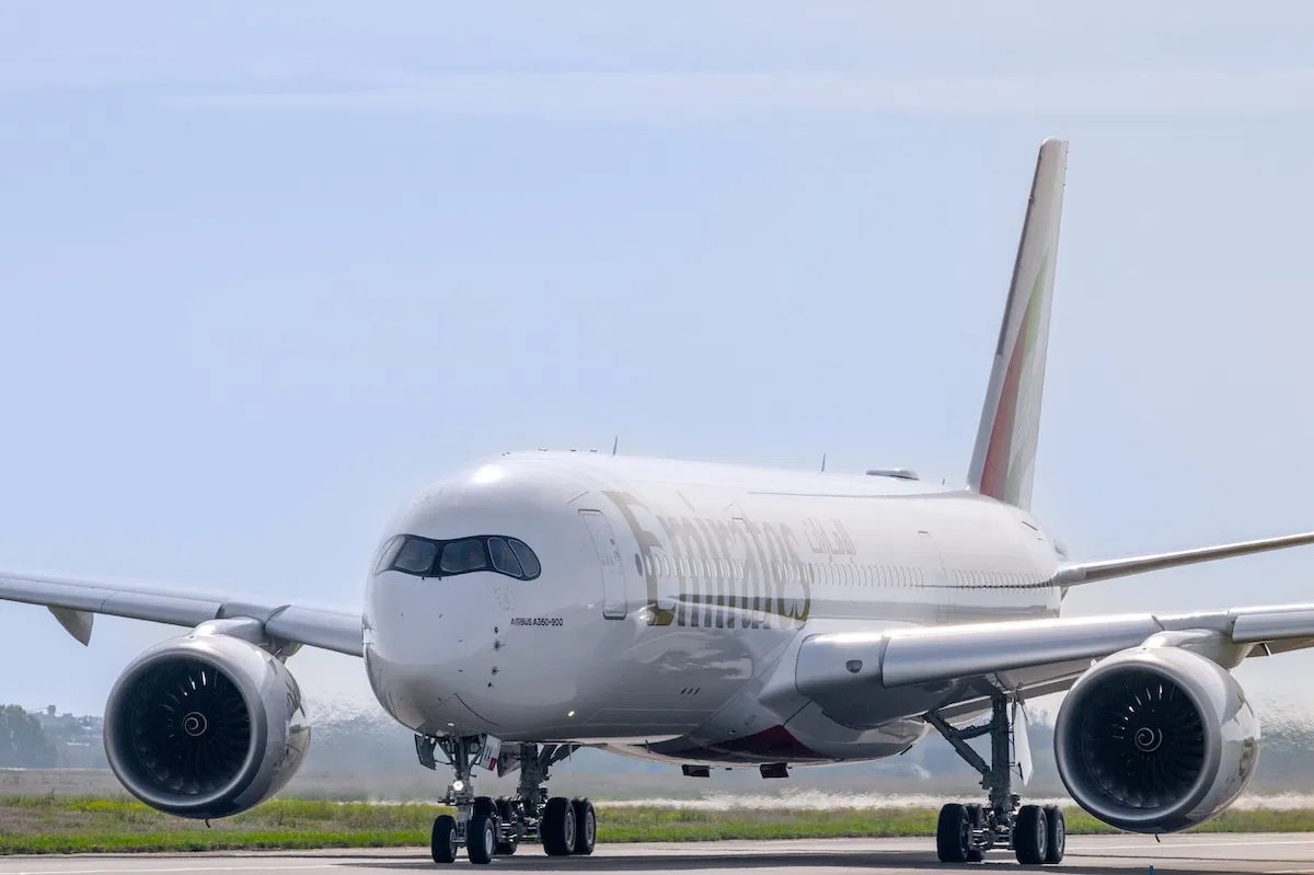 Airbus A350-900 XWB v barvách Emirates